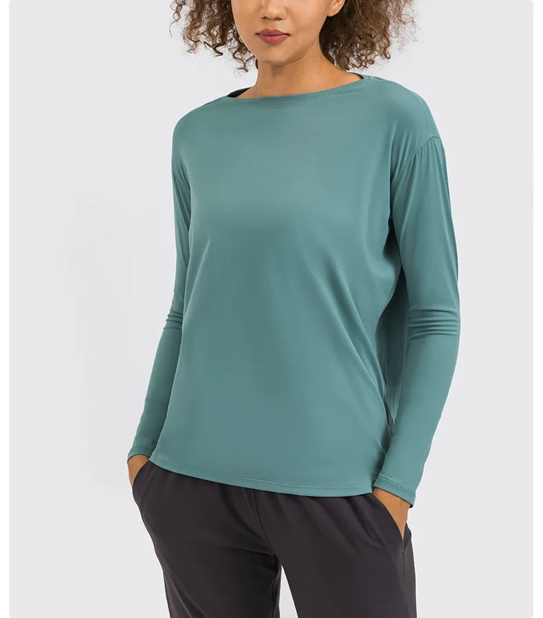 Sukha Soft Touch Square Neck Long Sleeve Shirt